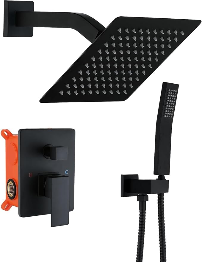JOYWELL Shower Faucet set Matte Black Shower System by JOYWELL