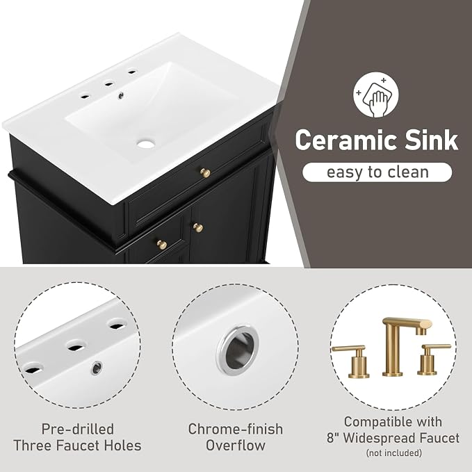 Linique 30" Bathroom Vanity - Image 6