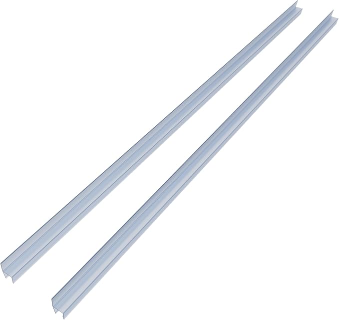 2-Pack Frameless Shower Door Seal Strip by HAUUXUEN