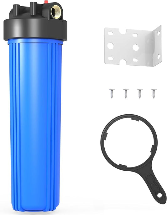 WHB20 Whole House Water Filter Housing, Fit 20"x4.5" Sediment etc Filters by MewMore