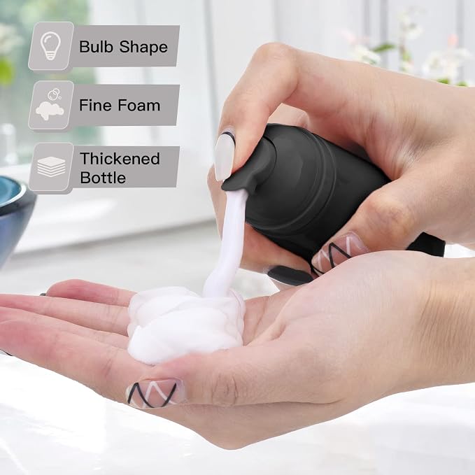 2oz Foam Bottle, Empty Travel Foaming Pump Dispenser - Image 3