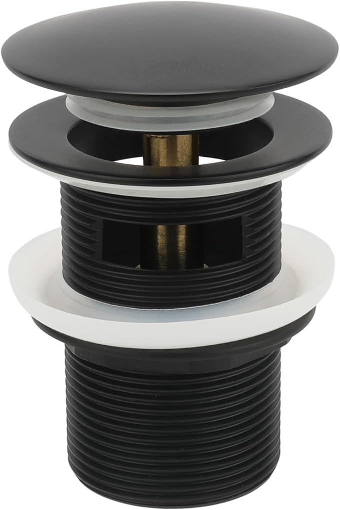 Matte Black Freestanding Bathtub Drain Stopper, Suitable by Leirsdam