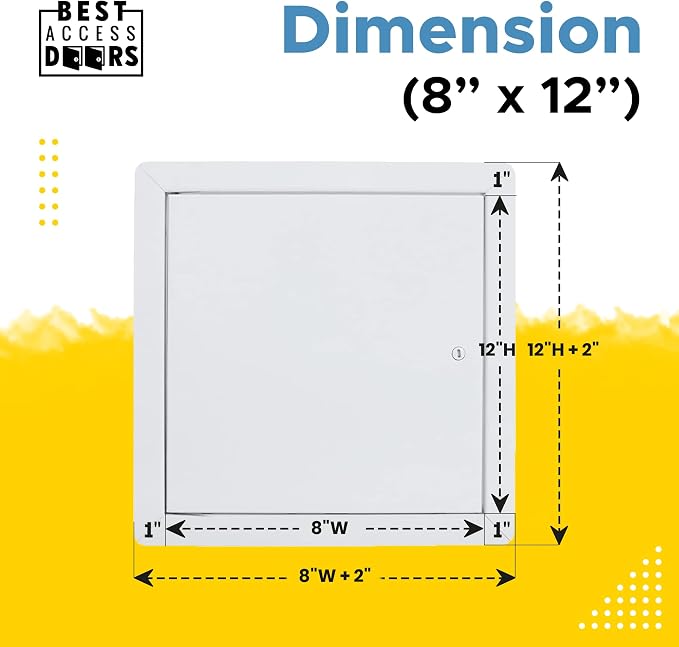 Best 8" x 12" Universal Access Panel – Flush Steel Door - Image 3