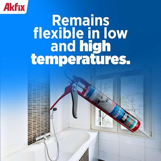 Akfix 100E RTV Gray Silicone Caulk - Image 6