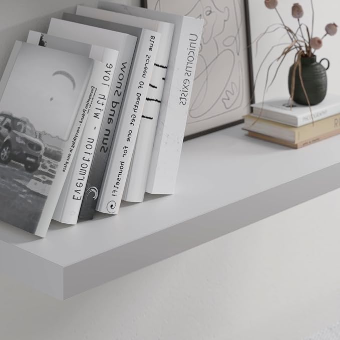 Floating Shelf, 24 in W x 12.75 in D x 2 in H Wooden Floating Wall Shelf - Image 4