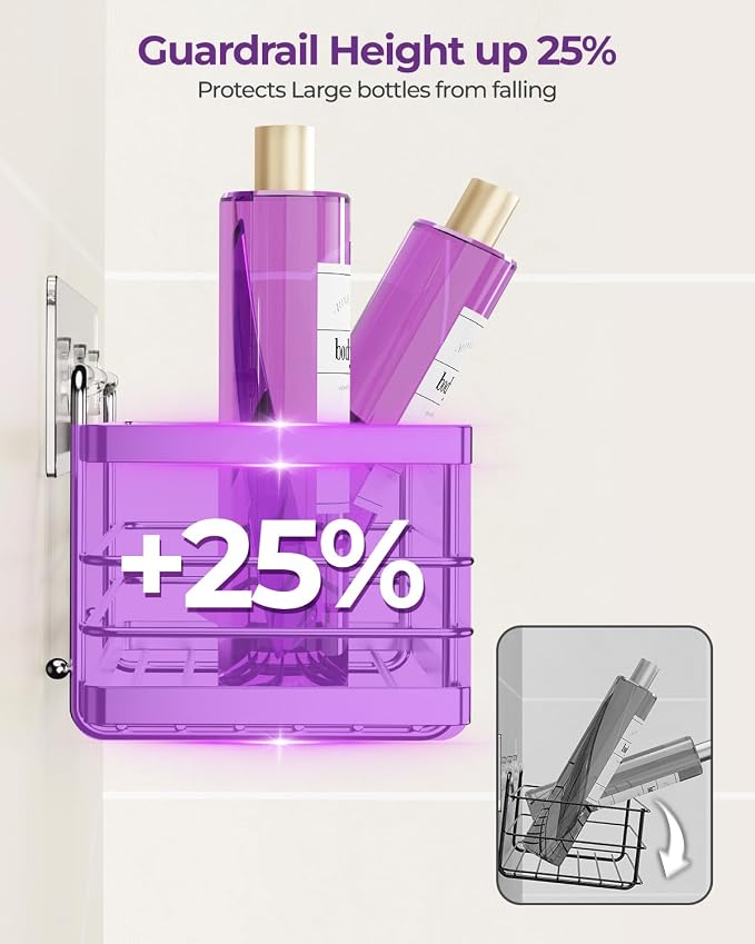 ODesign Shower Caddy 3 Pack-Shower Organizer Shelves Rack Rustproof SUS304 - Image 3