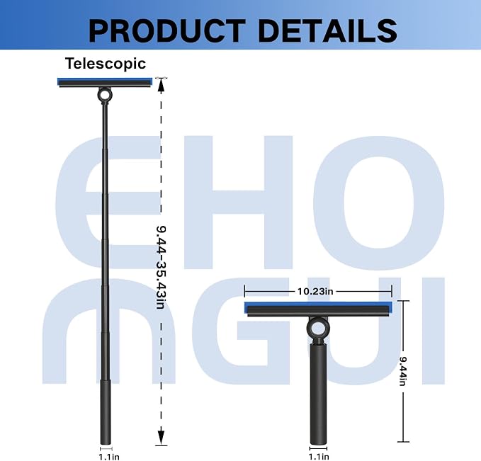 Shower Squeegee for Glass Doors, Squeegee - Image 2