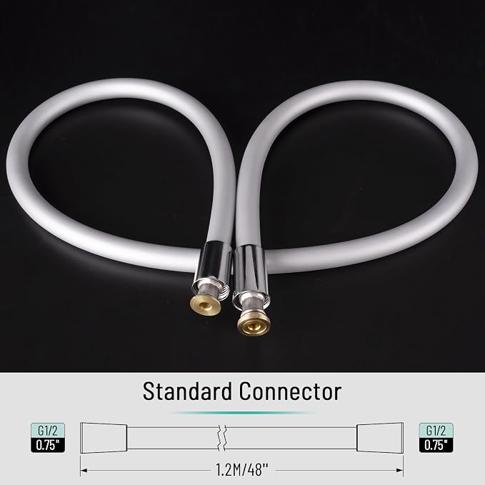 Bidet Hose Short, Soft Bidet Hose Replacement Silicone, SHORT SHOWER HOSE - Image 4