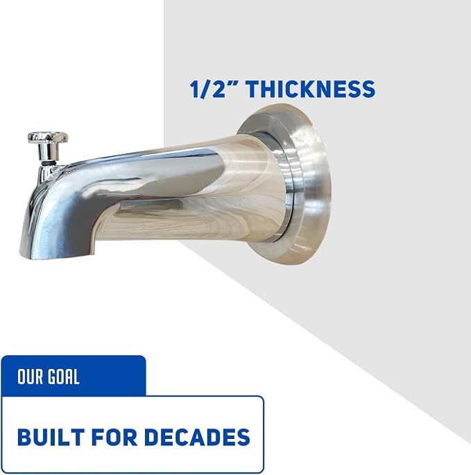 1/2" Thick Spacer for Tub Spout, Flange Trim Ring for Bath Faucet, Eschutcheon - Image 5