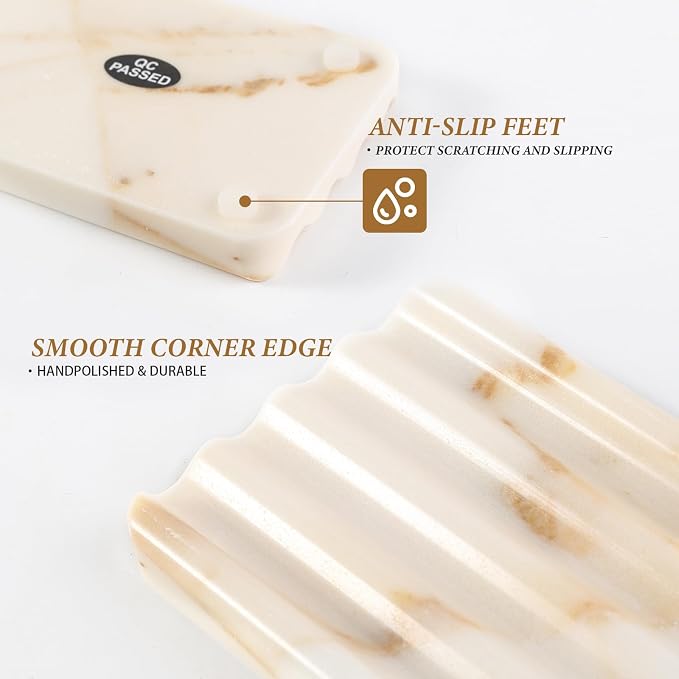 Koville Natural Marble Soap Dish - Image 5