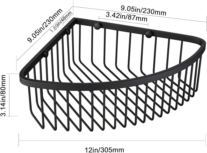 Bathroom Shower Caddy Corner Shelf Basket, Ultra Sturdy Rust-Proof Stainless - Image 5