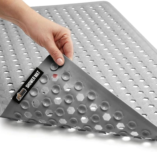 GORILLA GRIP Patented Bath Tub Shower Mat, Machine Washable Bathtub Floor Liner by GorillaGrip
