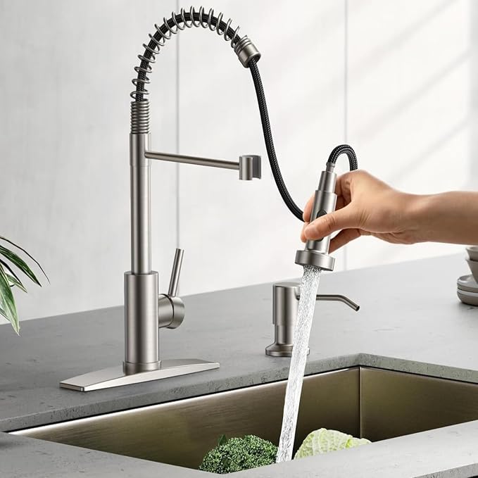 Smart Touch On Kitchen Faucet, 3 Modes Pull Down Sprayer, Sensor Activated - Image 2