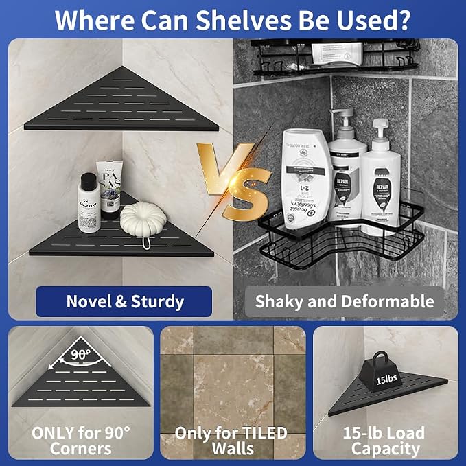 Corner Shower Shelf, Large Size - Image 5