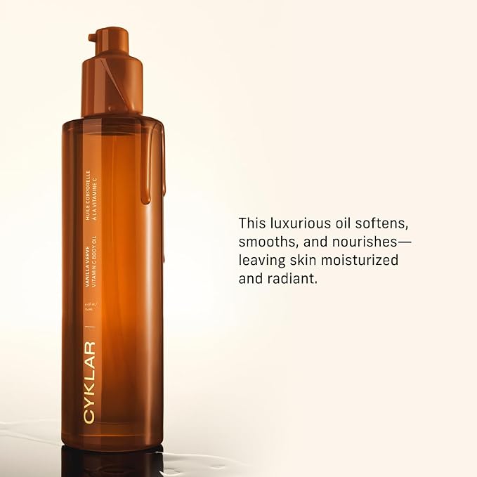 CYKLAR Vitamin C Body Oil for Women and Men. Moisturizing Vanilla Verve Scented - Image 3