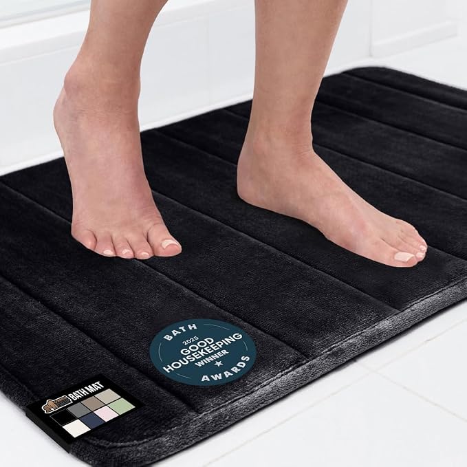GORILLA GRIP Memory Foam Bath Mat, Soft Absorbent US Designed Bathroom Rug by GorillaGrip