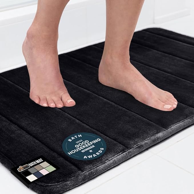 GORILLA GRIP Memory Foam Bath Mat, Soft Absorbent US Designed Bathroom Rug by GorillaGrip