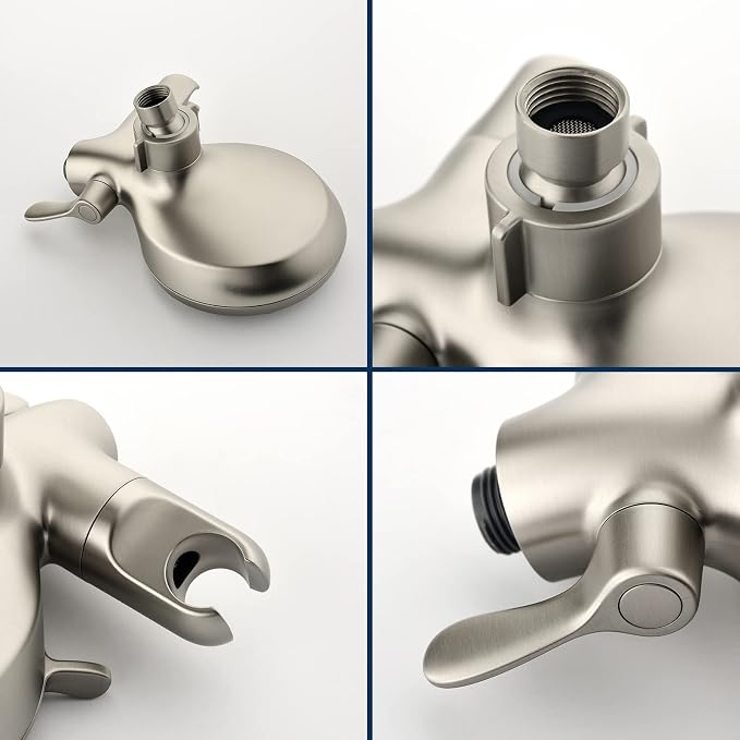 Dual Shower Faucet Set with Valve High Pressure Dual 2 in 1 Shower Combo Set - Image 9