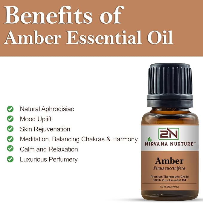 Amber Essential Oil 100% Pure Premium Therapeutic Grade - Image 3
