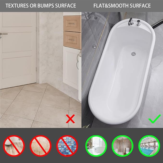Extra Large Non-Slip Bathtub Mat, 36x17” TPR Shower Mat - Image 6