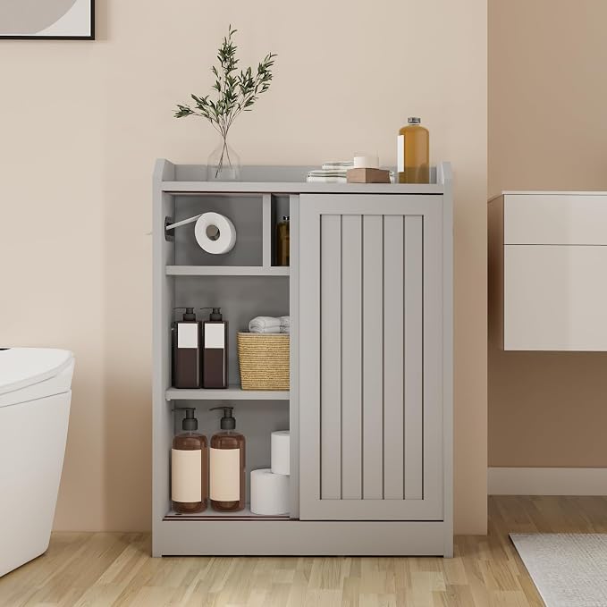 Small Bathroom Cabinet, Bathroom Storage Cabinet - Image 2