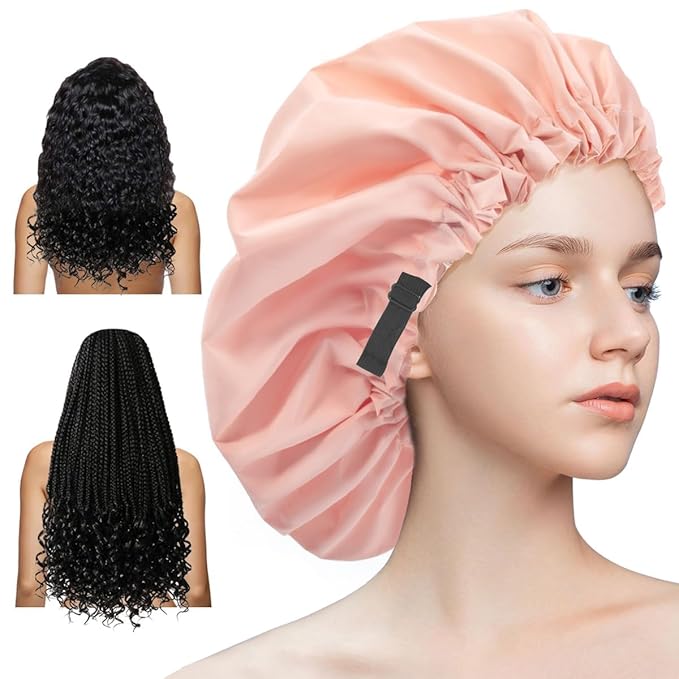 Aquior Shower Cap, Extra Adjustable Shower Caps by Aquior