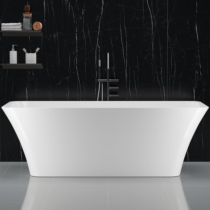 59" Acrylic Freestanding Bathtub - Image 6