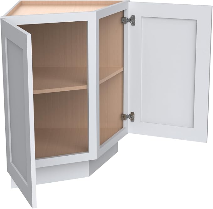 Corner Cabinet for Kitchen Bathroom, Solid Wood Frame - Image 5