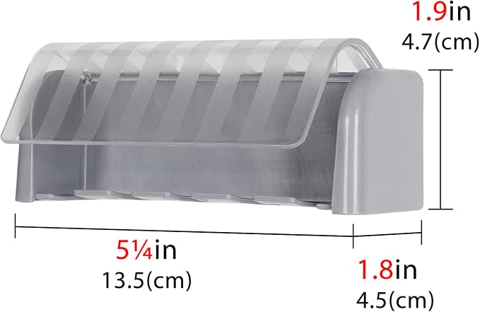 LUEXBOX 5 Slots Wall Mount Toothbrush Holder - Image 2