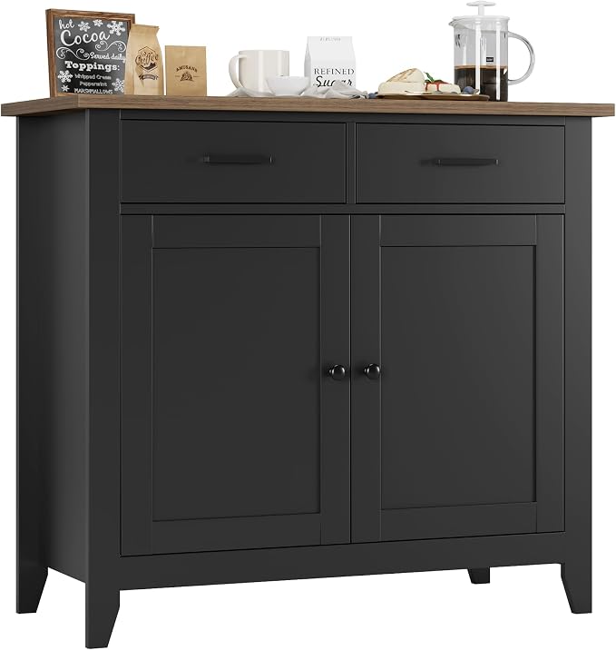 HORSTORS Kitchen Storage Cabinet, Modern Farmhouse Buffet Cabinet by HORSTORS