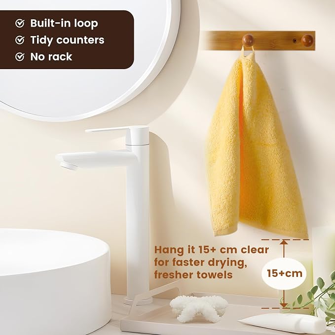 SEMAXE 100% Cotton Washcloths for Bathroom - Image 5