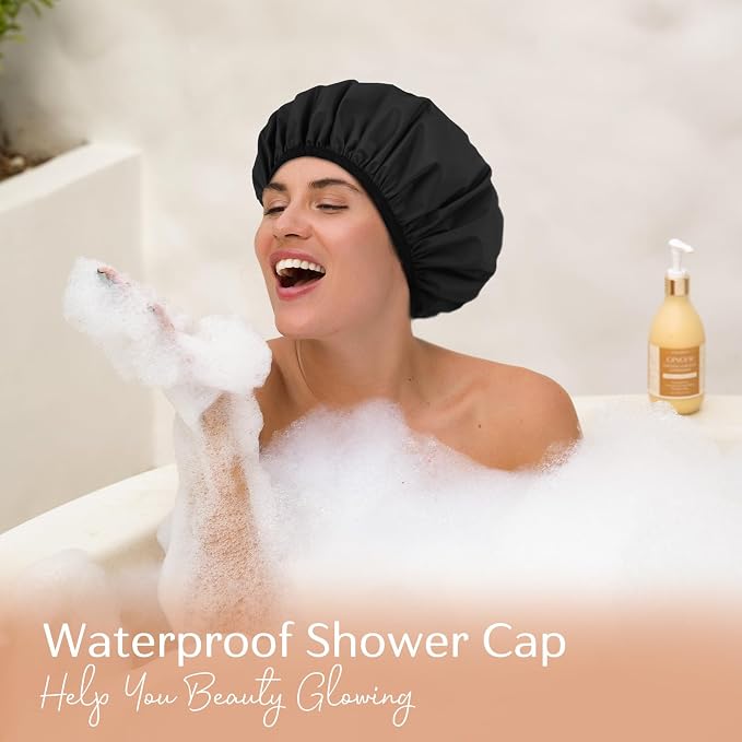 Yanibest Shower Cap Reusable Waterproof - Image 2