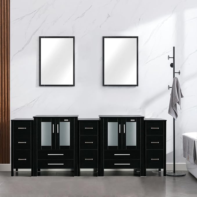 eclife 84" Modern Bathroom Vanity Sink Combo Freestanding Cabinet by eclife