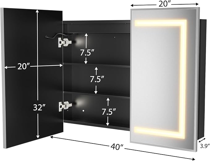 ROOMTEC Lighted Medicine Cabinet - Image 2