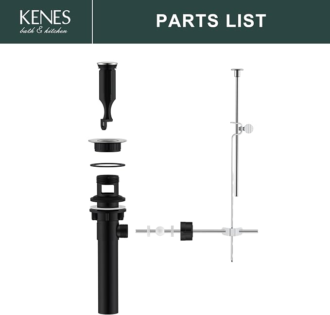 KENES Bathroom Sink Drain Stopper Assembly - Image 9