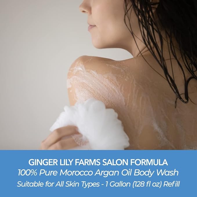 Ginger Lily Farms Salon Formula 100% Pure Morocco Argan Oil Body Wash - Image 5