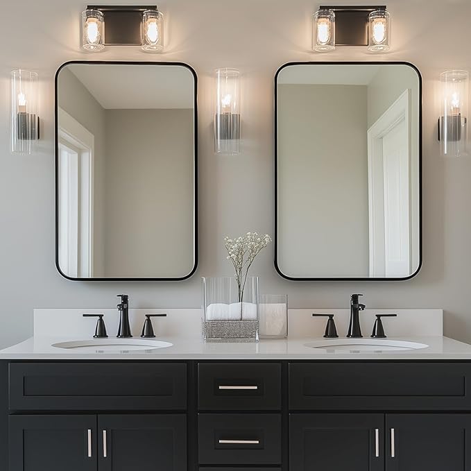Antok Bathroom Mirror, Decorative Mirrors Vanity Mirror Aluminum Alloy Frame - Image 3
