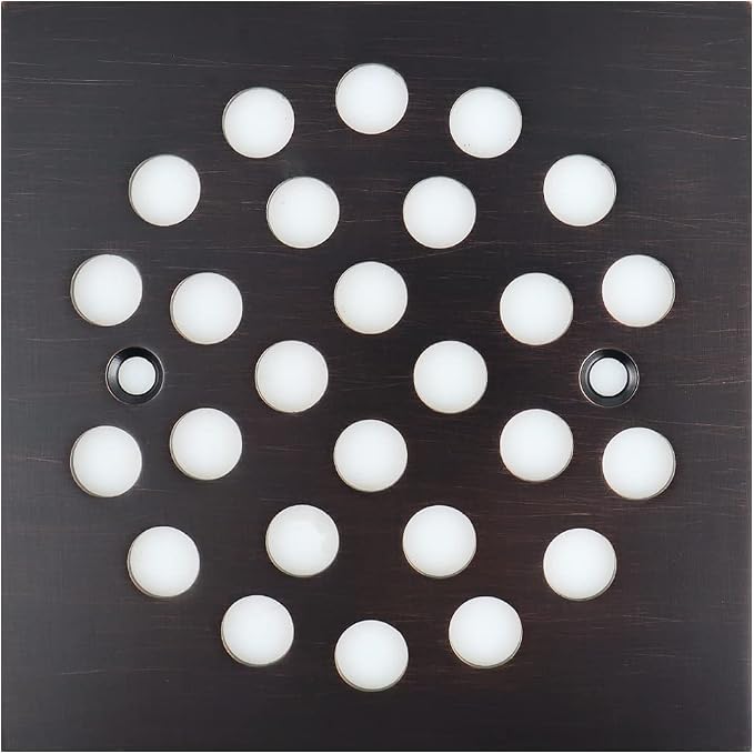 4-1/4 Inch Screw-in Square Floor Drain Cover Replacement Shower Grates by poyde