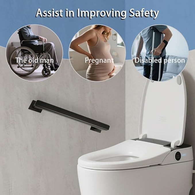 Handicap Grab Bars, Octagon 2 Pack 18 Inch Shower Grab Bar - Image 4