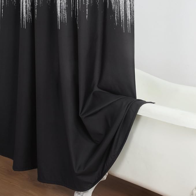 Stall Fabric Shower Curtain, Waterproof Bathroom Curtains - Image 5
