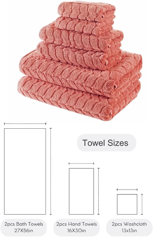 BAGNO MILANO Turkish Bath Towels, Soft Plush Jacquard Luxury Bath Towels - Image 2