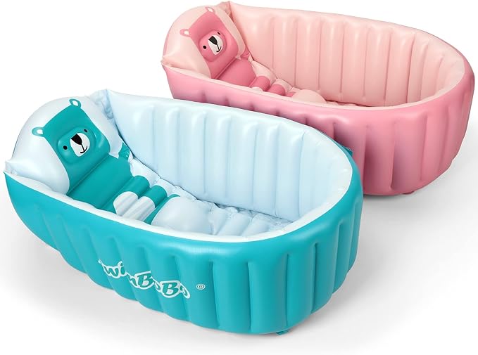 Swimbobo Inflatable Baby Bath Tub Portable Foldable Travel Mini Swimming Pool - Image 6