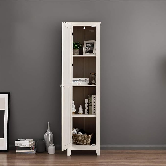 Giantex Tall Storage Cabinet Freestanding Floor Storage Tower - Image 7