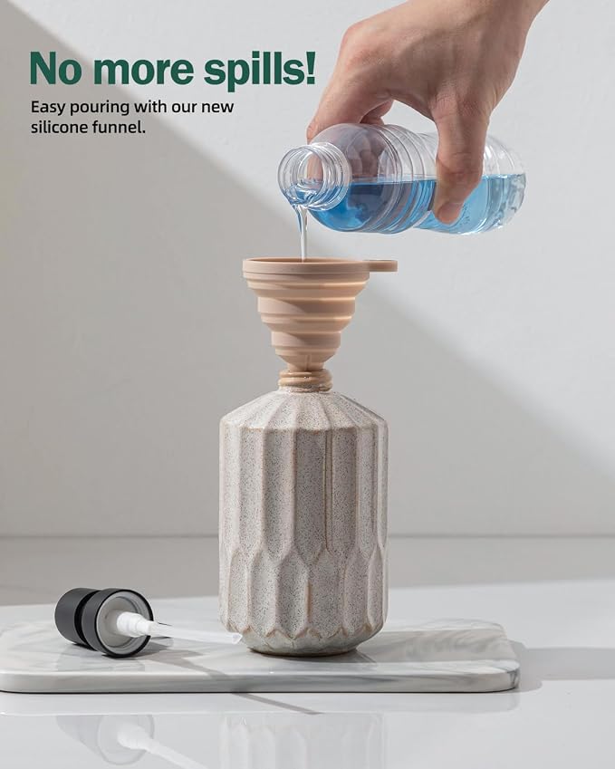 FE FUN ELEMENTS Fun Elements Bathroom Soap Dispenser, 16 Oz Luxurious Hand soap - Image 3