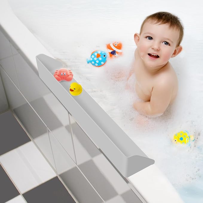 Splash Guard for Bathtub, 3.8" x 3.6" Silicone Bath Tub Splash Guard by Unknown