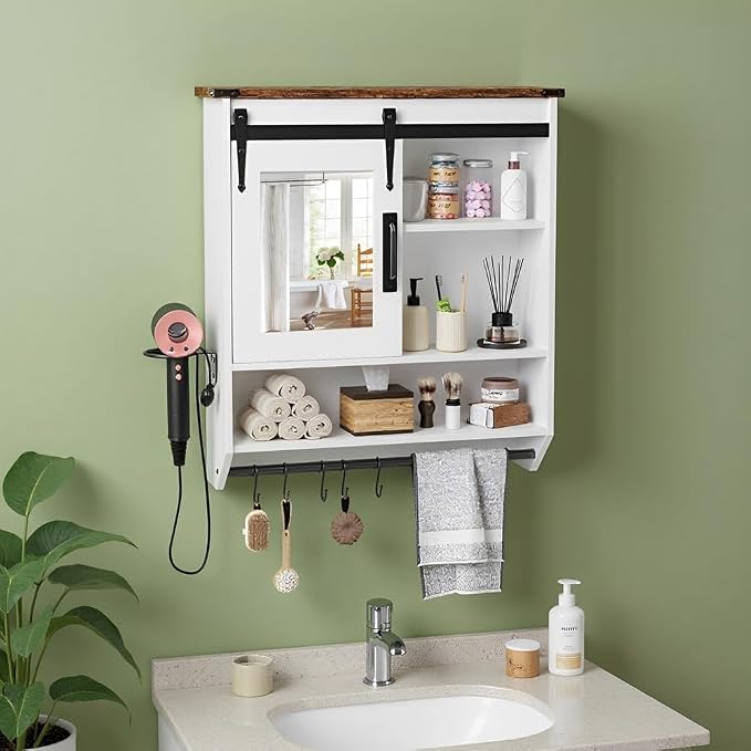 White Bathroom Wall Cabinet by Surakey