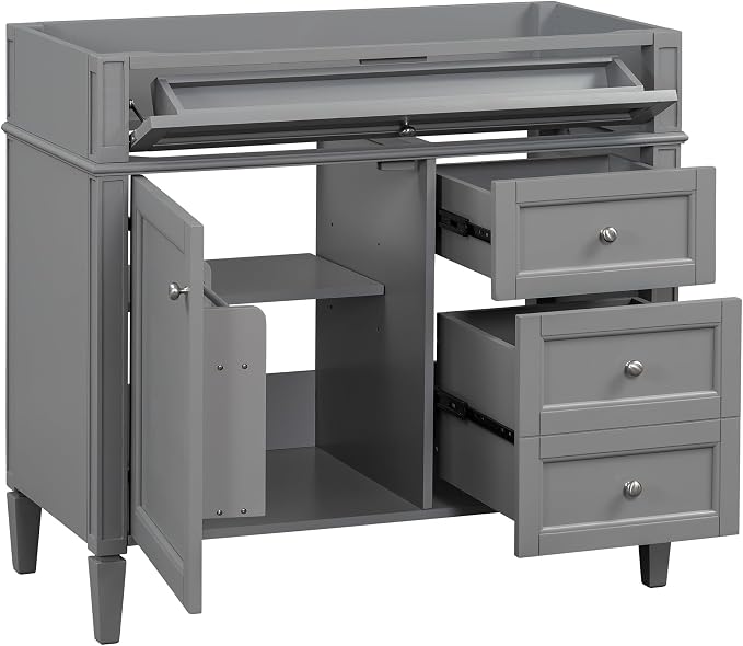 Favfurish 36" Bathroom Vanity Without Top Sink, Modern Freestanding Storage - Image 5