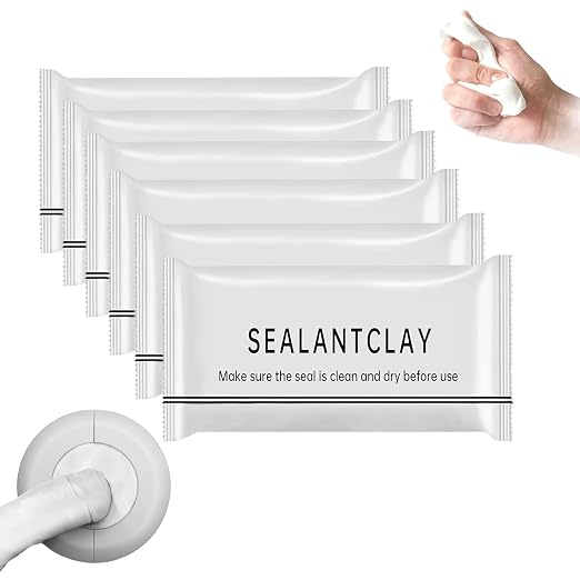 6 Pcs Waterproof Sealant Mastic, 2025 Upgrade White Seal Putty Waterproof Duct by Unknown