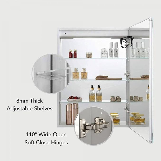 Blossom LED Mirror Medicine Cabinet - Image 5