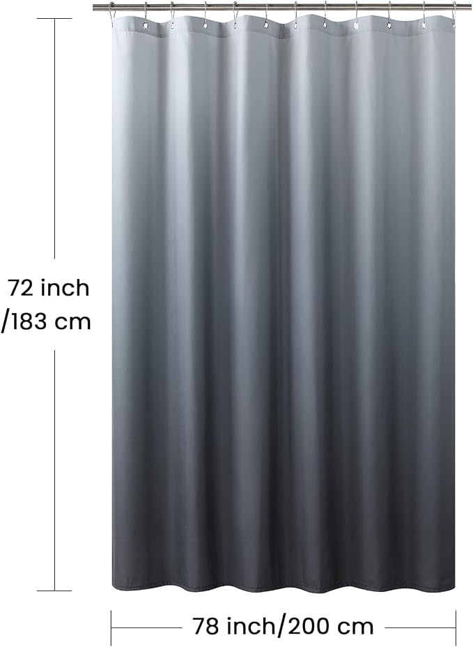 Fabric Shower Curtain, Waterproof Bathroom Curtains - Image 6